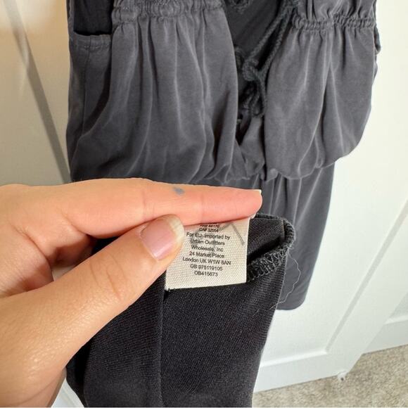 Free People Cupro True As Love Tie Back Mini Dress Black Size Small - Picture 7 of 7